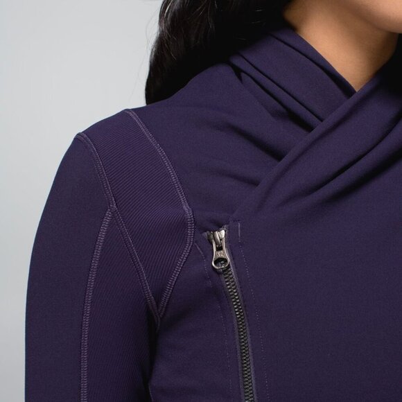 Lululemon Bhakti Yoga Jacket- Black Grape Athletic Jacket- Size 4 - Picture 5 of 15